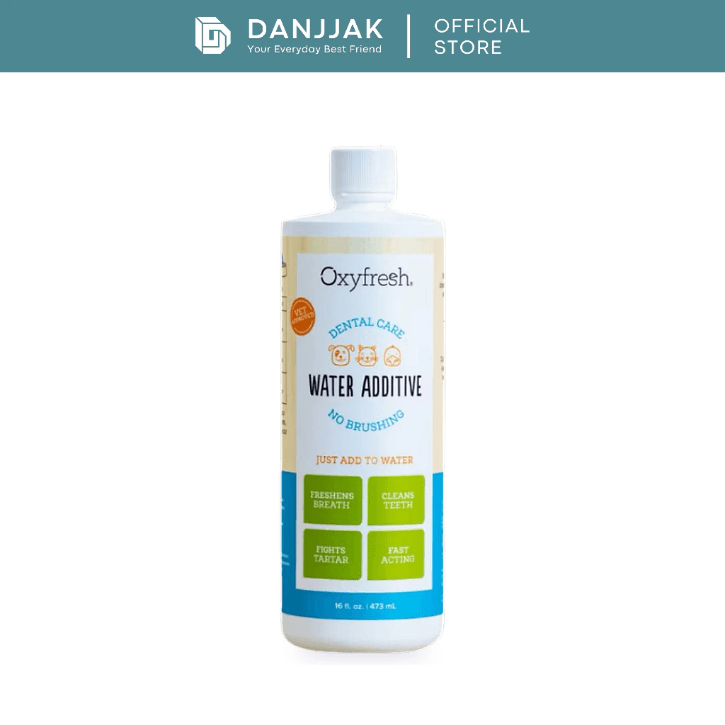 Oxyfresh Pet Dental Water Additive 100ml/473ml (Best Way to Fight Pet Bad Breath for Cat & Dog)