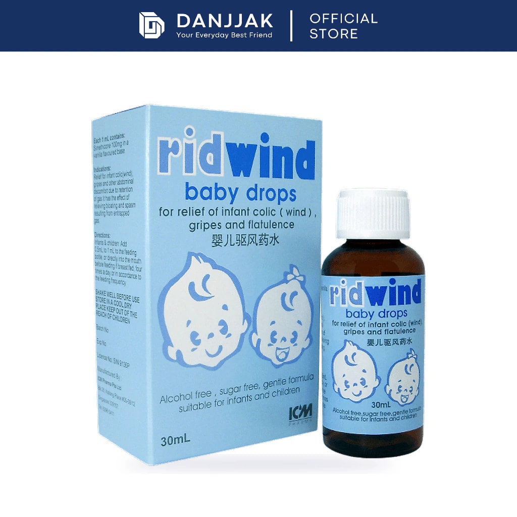 Ridwind Baby Drops (Relief of Infant Colic, Wind, Gripes and Flatulence) 30ml