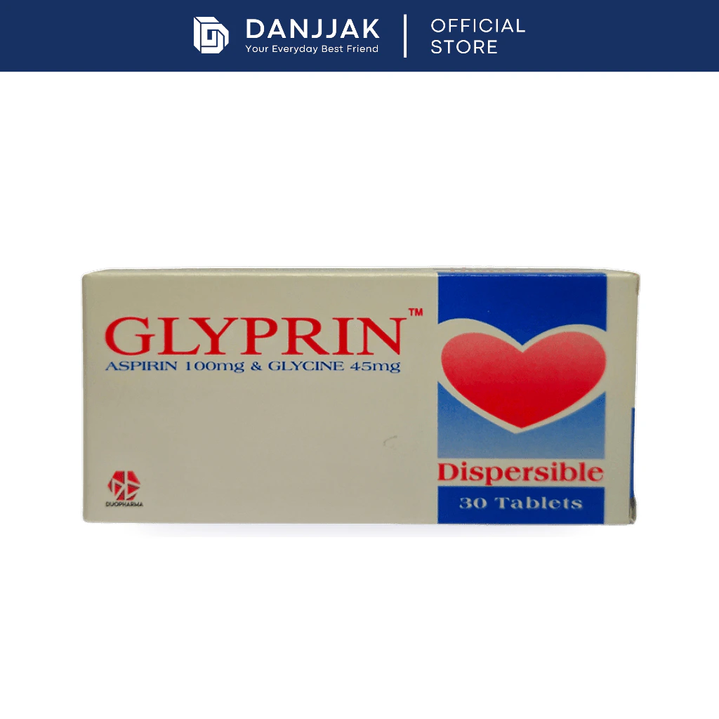Glyprin (Aspirin 100mg & Glycine 45mg) Tablet 30s
